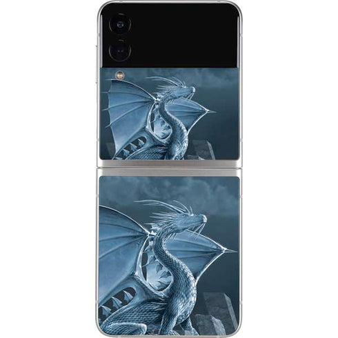 Vincent Hie Silver Dragon Galaxy Z Flip3 5G Skin